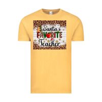 Vintage Mustard santa's favorite teacher Vintage Tee - AdoDesignShop