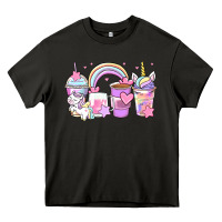 Asphalt unicorn coffee cups Heavy Core Tee - Zillion Design Studio