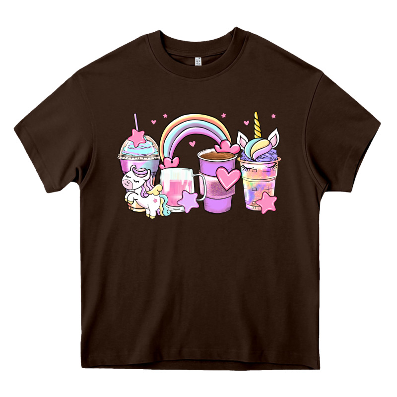 Unicorn Coffee Cups Heavy Core Tee by Zillion Design Studio | Teevron