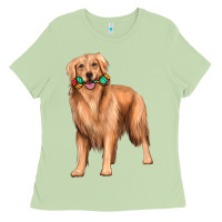 Matcha golden retriever with toys Ladies Tee - texasbilliewilder