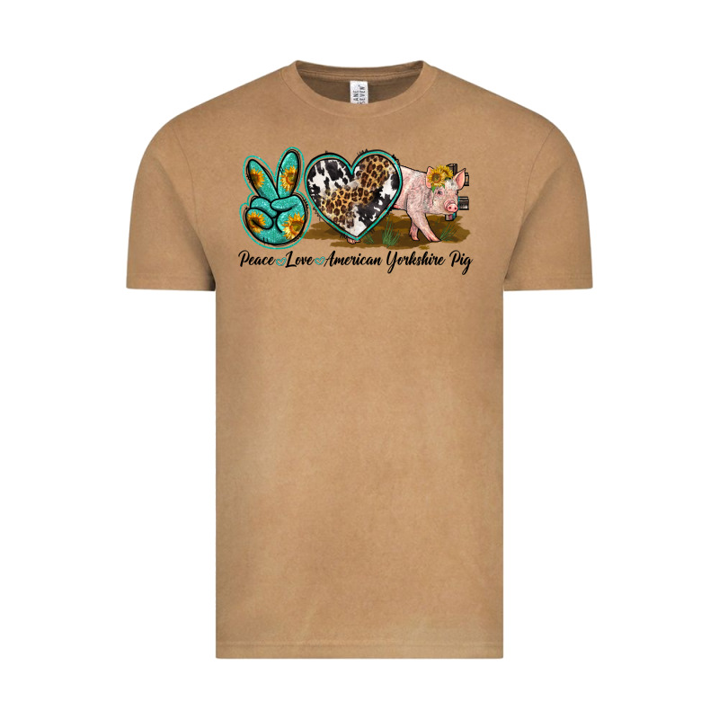 Peace Love Yorkshire Pig Vintage Tee by LillyAllenDesigns | Teevron