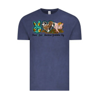Vintage Denim peace love yorkshire pig Vintage Tee - LillyAllenDesigns