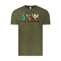 Vintage Olive peace love yorkshire pig Vintage Tee - LillyAllenDesigns