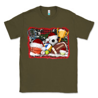 Army Green christmas sports background Classic Tee - AdoDesignShop