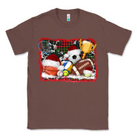 Chestnut christmas sports background Classic Tee - AdoDesignShop