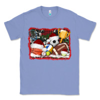 Colony Blue christmas sports background Classic Tee - AdoDesignShop