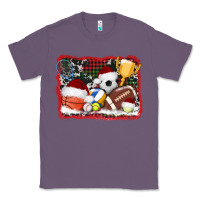 Lavender christmas sports background Classic Tee - AdoDesignShop