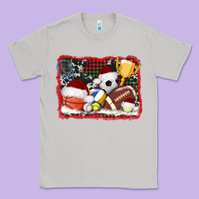 Christmas Sports Background Classic Tee Designed By Adodesignshop