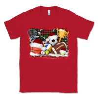 Red christmas sports background Classic Tee - AdoDesignShop