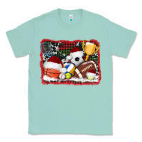 Seafoam christmas sports background Classic Tee - AdoDesignShop
