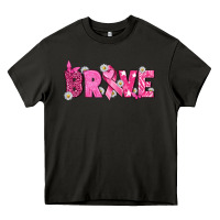 Asphalt Breast Cancer Brave Heavy Core Tee - texasbilliewilder