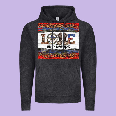 Armed Forces Day Love Our Troops Vintage Hoodie Designed By Artiststas