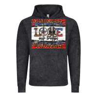Vintage Black armed forces day love our troops Vintage Hoodie - Artiststas