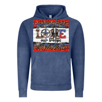 Vintage Denim armed forces day love our troops Vintage Hoodie - Artiststas