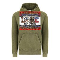 Vintage Olive armed forces day love our troops Vintage Hoodie - Artiststas