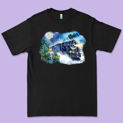 Polar Express Winter Premium Tee Designed By Fadigitalartstudio