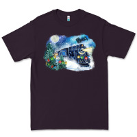 Plum polar express winter Premium Tee - FaDigitalArtStudio
