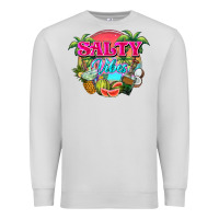 Dove Grey Salty vibes summer Premium Sweatshirt - NancyCooperArtShop