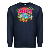 Navy Salty vibes summer Premium Sweatshirt - NancyCooperArtShop