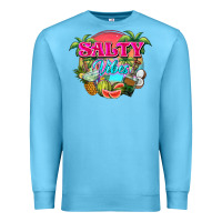 Ocean Blue Salty vibes summer Premium Sweatshirt - NancyCooperArtShop