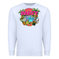 White Salty vibes summer Premium Sweatshirt - NancyCooperArtShop