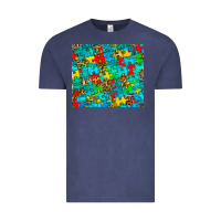 Vintage Denim autism awareness puzzle Vintage Tee - BarkalooDesign