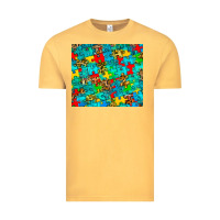 Vintage Mustard autism awareness puzzle Vintage Tee - BarkalooDesign