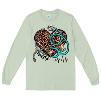 Matcha nurse leopard heart Long Sleeve Tee - JahusDesignShop