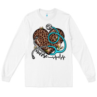 White nurse leopard heart Long Sleeve Tee - JahusDesignShop