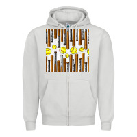 Dove Grey softball bat seamless pattern Zipper Hoodie - BundleAndBundleShop
