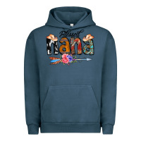 Pigment Midnight Navy Blessed Nana Urban Hoodie - CowCowDesign
