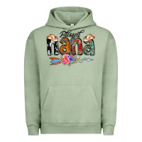 Pigment Oil Green Blessed Nana Urban Hoodie - CowCowDesign