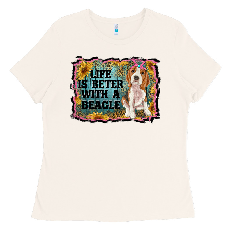 Life Is Better With A Beagle Ladies Tee by RanaPortraitStore | Teevron