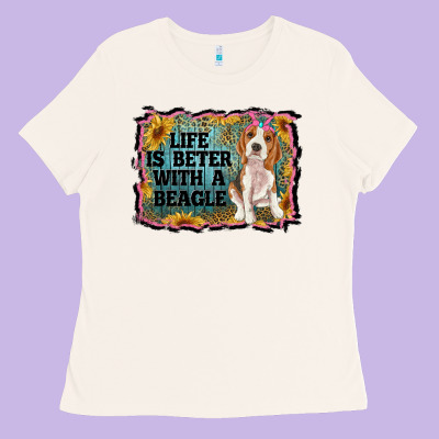 Life Is Better With A Beagle Ladies Tee Designed By Ranaportraitstore