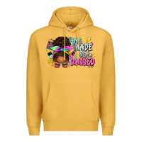 Mustard 70's made 80's raised afro messy bun Premium Hoodie - texasbilliewilder
