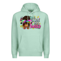 Seafoam 70's made 80's raised afro messy bun Premium Hoodie - texasbilliewilder