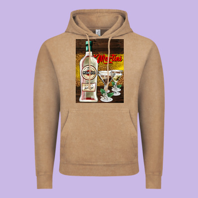 Martini Vintage Hoodie Designed By Adodesignshop