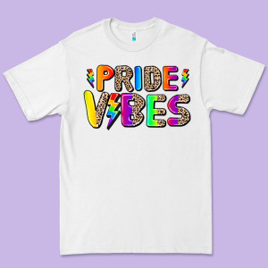 Prıde Vıbes Premium Tee Designed By Adodesignshop