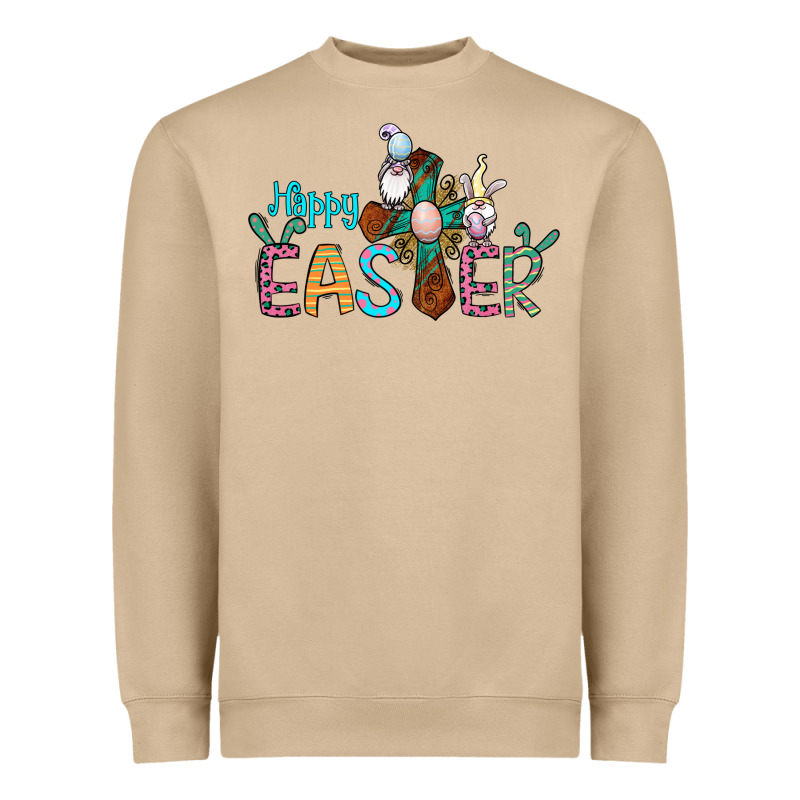 Cross Rabbit Gnomes Happy Easter Heavyweight Sweatshirt by Jasminsmagicworld | Teevron