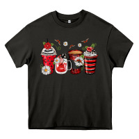 Asphalt ladybug coffee cups Heavy Core Tee - Zillion Design Studio