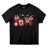 Black ladybug coffee cups Heavy Core Tee - Zillion Design Studio