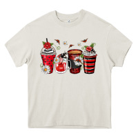 Cream ladybug coffee cups Heavy Core Tee - Zillion Design Studio