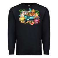 Black summer gnomies truck Premium Sweatshirt - NancyCooperArtShop