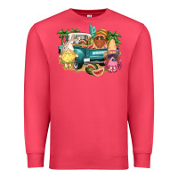 Cardinal summer gnomies truck Premium Sweatshirt - NancyCooperArtShop