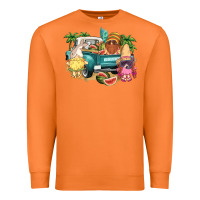 Carrot summer gnomies truck Premium Sweatshirt - NancyCooperArtShop