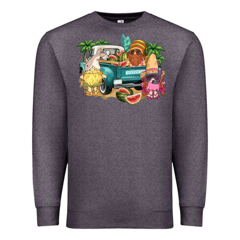 Summer Gnomies Truck Premium Sweatshirt by NancyCooperArtShop | Teevron