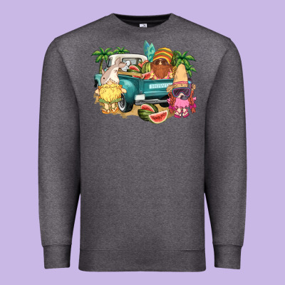 Summer Gnomies Truck Premium Sweatshirt Designed By Nancycooperartshop