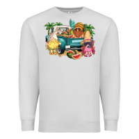Dove Grey summer gnomies truck Premium Sweatshirt - NancyCooperArtShop