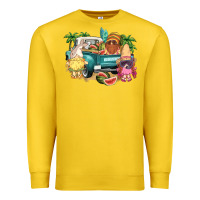 Lemon summer gnomies truck Premium Sweatshirt - NancyCooperArtShop