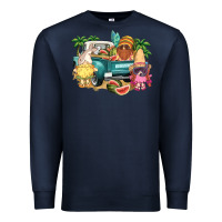 Navy summer gnomies truck Premium Sweatshirt - NancyCooperArtShop